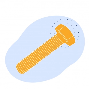 Болт шестигранный с фланцем 30ХГСА М14x130 мм DIN 6921