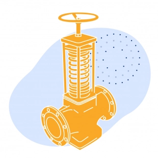 Регулятор давления чугунный фланцевый Ду 32 мм Ру 16 кгс/см2