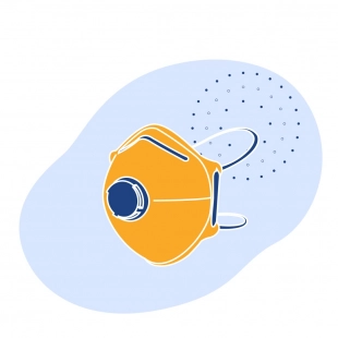 Респиратор 9914 3М с доп. защитой от орг. паров и аэрозолей ГОСТ 12.4.041-89