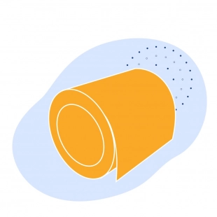 Рулон с полимерным покрытием 0.2 мм ПВДФ ГОСТ 34180-2017