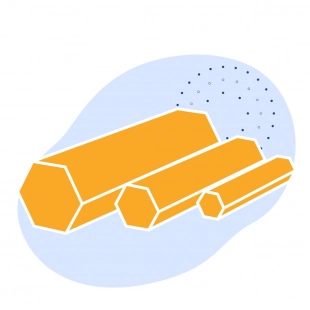 Пруток стальной шестигранный 38 мм ст3 ГОСТ 2879-2006