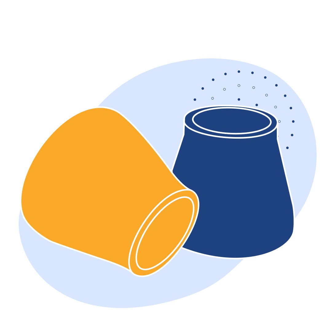 Переход оцинкованный концентрический Ду 133x89 мм