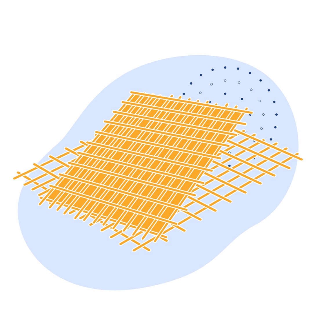 Стальная дорожная сетка в картах 150x150x8 мм 2000x6000 мм В500С ГОСТ 23279-2012