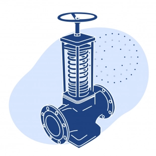 Регулятор давления чугунный фланцевый Ду 32 мм Ру 16 кгс/см2