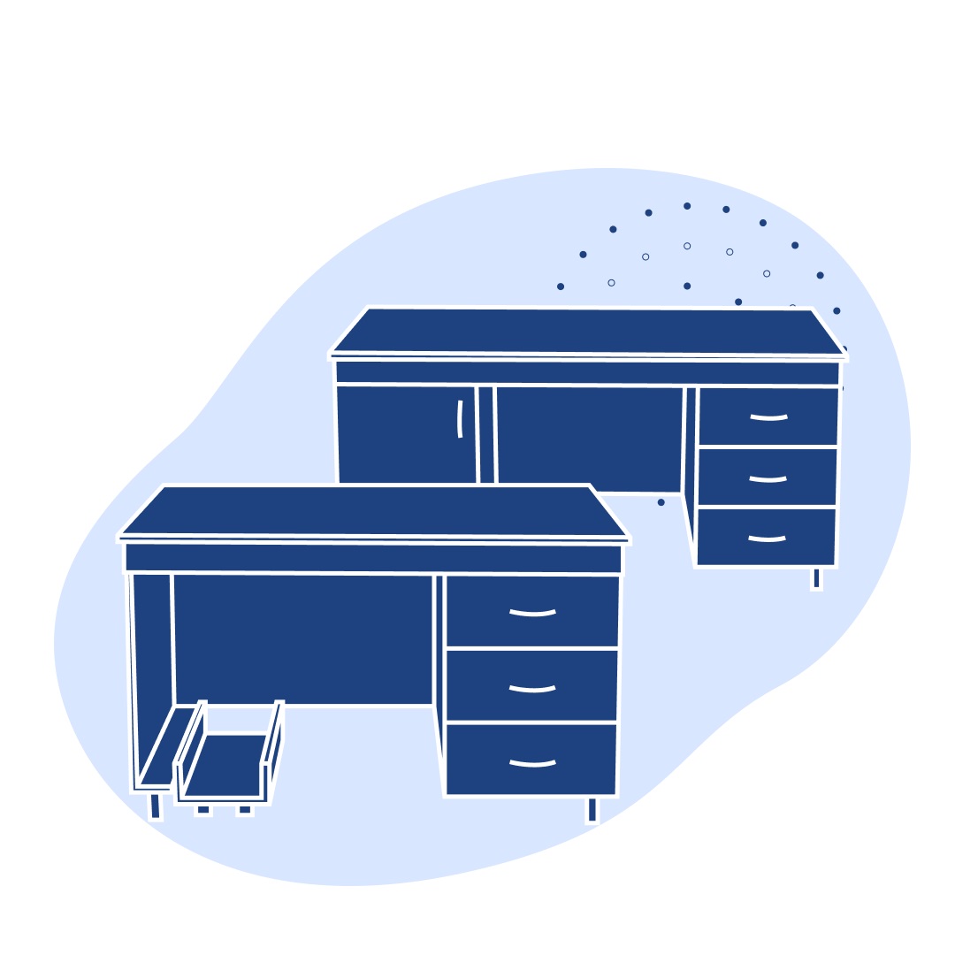 Стол письменный 1200 СП ЛАБ меламин 1200х700х760 мм